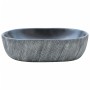 Oval black and grey ceramic countertop sink 47x33x13 cm by , Sinks - Ref: Foro24-155068, Price: 151,84 €, Discount: %