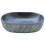 Oval black and grey ceramic countertop sink 47x33x13 cm by , Sinks - Ref: Foro24-155068, Price: 151,84 €, Discount: %