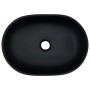 Lavabo sobre encimera ovalado cerámica negro y gris 47x33x13 cm de , Lavabos - Ref: Foro24-155068, Precio: 151,84 €, Descuent...