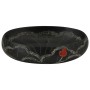 Oval black ceramic countertop sink 59x40x15 cm by , Sinks - Ref: Foro24-155082, Price: 164,95 €, Discount: %