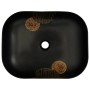 Lavabo sobre encimera rectangular cerámica negro 48x37,5x13,5cm de , Lavabos - Ref: Foro24-155094, Precio: 158,35 €, Descuent...