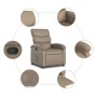 Sillón reclinable de cuero sintético color capuchino de , Sillones - Ref: Foro24-371719, Precio: 231,16 €, Descuento: %