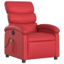 Reclining massage armchair in red synthetic leather by , Armchairs - Ref: Foro24-371725, Price: 211,41 €, Discount: %