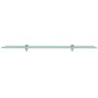 Floating glass shelf 80x10 cm 8 mm by vidaXL, Shelves and shelves - Ref: Foro24-243759, Price: 20,30 €, Discount: %