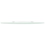 Corner shelf with chrome supports white glass 35x35 cm by vidaXL, Shelves and shelves - Ref: Foro24-243859, Price: 20,05 €, D...