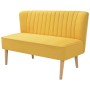 Sofá de tela amarillo 117x55,5x77 cm de vidaXL, Sofás - Ref: Foro24-244074, Precio: 254,75 €, Descuento: %