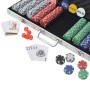 Juego de Póker con 500 fichas maletín de aluminio de vidaXL, Estuches y fichas de póquer - Ref: Foro24-80182, Precio: 60,04 €...