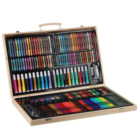 Artist 180-piece painting set in a wooden box by , Drawing and painting kits - Ref: Foro24-441889, Price: 32,99 €, Discount: %