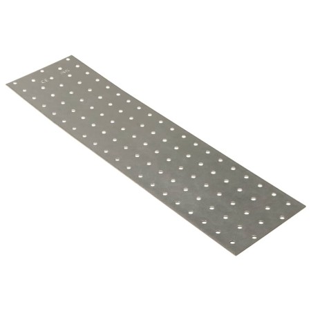 Placas perforadas 20 uds acero galvanizado 2 mm 400x100 mm de , Artículos de ferretería - Ref: Foro24-155547, Precio: 46,29 €...