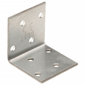 Angular square 100 units galvanized steel 2 mm 40x40x40 mm by , Hardware items - Ref: Foro24-155553, Price: 39,52 €, Discount: %