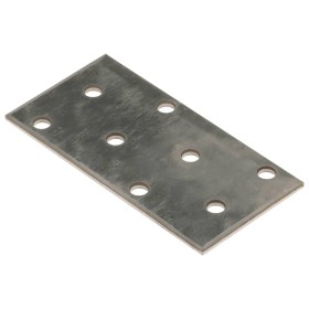 Perforated plates 60 units galvanized steel 2 mm 80x40 mm by , Hardware items - Ref: Foro24-155532, Price: 15,11 €, Discount: %