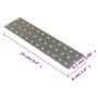 Perforated plates 40 units galvanized steel 2 mm 240x60 mm by , Hardware items - Ref: Foro24-155539, Price: 28,88 €, Discount: %