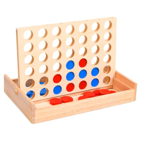 Set of 4 solid wood stripes 24x15x4 cm by , Table games - Ref: Foro24-93272, Price: 21,33 €, Discount: %