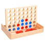 Juego de 4 en raya madera macizo 24x15x4 cm de , Juegos de mesa - Ref: Foro24-93272, Precio: 21,33 €, Descuento: %