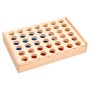 Set of 4 solid wood stripes 24x15x4 cm by , Table games - Ref: Foro24-93272, Price: 21,33 €, Discount: %