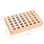 Juego de 4 en raya madera macizo 24x15x4 cm de , Juegos de mesa - Ref: Foro24-93272, Precio: 21,33 €, Descuento: %