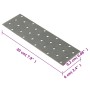 Perforated plates 40 pcs galvanized steel 2 mm 200x60 mm by , Hardware items - Ref: Foro24-155538, Price: 32,43 €, Discount: %