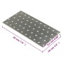 Placas perforadas 40 uds acero galvanizado 2 mm 200x100 mm de , Artículos de ferretería - Ref: Foro24-155544, Precio: 37,95 €...