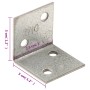 Angle square 150 pcs galvanized steel 2 mm 30x25x30 mm by , Hardware items - Ref: Foro24-155552, Price: 26,15 €, Discount: %