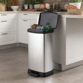 Curver Silver Deco Double Pedal Bin 23L + 23L by , Recycling containers - Ref: Foro24-442065, Price: 79,99 €, Discount: %