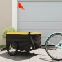 Black and yellow iron bicycle trailer 45 kg by , Bicycle trailers - Ref: Foro24-94092, Price: 79,03 €, Discount: %