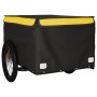 Black and yellow iron bicycle trailer 45 kg by , Bicycle trailers - Ref: Foro24-94092, Price: 79,03 €, Discount: %