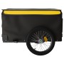 Black and yellow iron bicycle trailer 45 kg by , Bicycle trailers - Ref: Foro24-94092, Price: 79,03 €, Discount: %