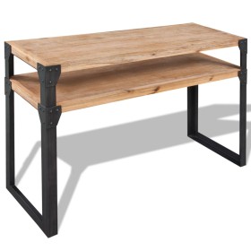 Mesa consola de madera maciza reciclada 120x40x85 cm de vidaXL, Mesas auxiliares - Ref: Foro24-243915, Precio: 147,46 €, Desc...