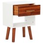 Mesitas de noche 2 uds de madera maciza acacia 40x30x57 cm de vidaXL, Mesitas de noche - Ref: Foro24-245740, Precio: 85,52 €,...