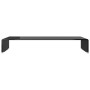 TV stand/Monitor lift black glass 80x30x13 cm by vidaXL, TV Furniture - Ref: Foro24-244137, Price: 77,26 €, Discount: %