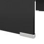 TV stand/Monitor lift black glass 80x30x13 cm by vidaXL, TV Furniture - Ref: Foro24-244137, Price: 77,26 €, Discount: %