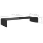 TV stand/Monitor lift black glass 80x30x13 cm by vidaXL, TV Furniture - Ref: Foro24-244137, Price: 77,26 €, Discount: %