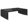 Black glass TV stand/monitor riser 40x25x11 cm by vidaXL, TV Furniture - Ref: Foro24-244134, Price: 60,81 €, Discount: %