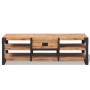 Solid acacia wood TV cabinet 140x40x45 cm by vidaXL, TV Furniture - Ref: Foro24-243913, Price: 253,04 €, Discount: %