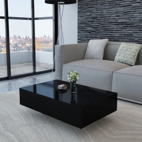 Glossy black coffee table by vidaXL, Coffee table - Ref: Foro24-244024, Price: 142,53 €, Discount: %