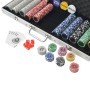 Juego de Póker con 500 fichas láser maletín de aluminio de vidaXL, Estuches y fichas de póquer - Ref: Foro24-80184, Precio: 7...