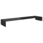 Black glass TV stand/monitor riser 120x30x13 cm by vidaXL, TV Furniture - Ref: Foro24-244141, Price: 132,34 €, Discount: %