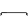 Black glass TV stand/monitor riser 120x30x13 cm by vidaXL, TV Furniture - Ref: Foro24-244141, Price: 132,34 €, Discount: %