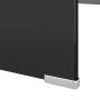 Black glass TV stand/monitor riser 120x30x13 cm by vidaXL, TV Furniture - Ref: Foro24-244141, Price: 132,34 €, Discount: %