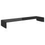 TV stand/Monitor lift black glass 110x30x13 cm by vidaXL, TV Furniture - Ref: Foro24-244140, Price: 104,45 €, Discount: %