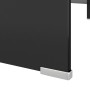 TV stand/Monitor lift black glass 110x30x13 cm by vidaXL, TV Furniture - Ref: Foro24-244140, Price: 104,45 €, Discount: %