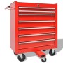 Carrito de herramientas 1125 herramientas acero rojo de vidaXL, Cajas de herramientas - Ref: Foro24-142248, Precio: 511,99 €,...