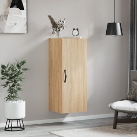 Engineered wood Sonoma oak wall cabinet 34.5x34x90 cm by , Sideboards - Ref: Foro24-834997, Price: 46,99 €, Discount: %