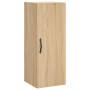 Sonoma oak engineered wood wall cabinet 34.5x34x90 cm by , Sideboards - Ref: Foro24-834997, Price: 46,99 €, Discount: %