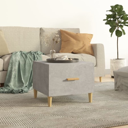 Plywood gray concrete coffee table 50x50x40cm by , Coffee table - Ref: Foro24-812716, Price: 38,99 €, Discount: %