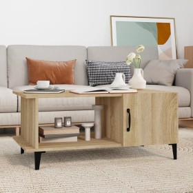 Sonoma oak plywood coffee table 90x50x40 cm by , Coffee table - Ref: Foro24-812756, Price: 50,99 €, Discount: %