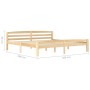 Estructura de cama de madera maciza de pino 200x200 cm de vidaXL, Camas y somieres - Ref: Foro24-322067, Precio: 106,99 €, De...