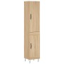 Oak Sonoma plywood sideboard 34.5x34x180 cm by , Sideboards - Ref: Foro24-3199140, Price: 93,99 €, Discount: %