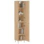 Oak Sonoma plywood sideboard 34.5x34x180 cm by , Sideboards - Ref: Foro24-3199140, Price: 93,99 €, Discount: %