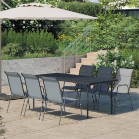 7-teiliges Garten-Essset aus schwarzem Stahl von , Gartensets - Ref: Foro24-3072522, Preis: 440,19 €, Rabatt: %